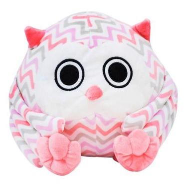 Imagem de Coruja Bola Pink 34cm - Pelúcia - Foffy