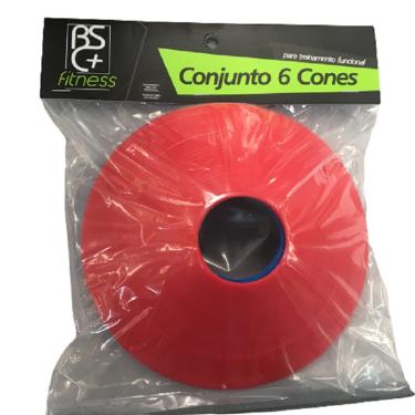 Imagem de Cjt 6 cones p/funcional basic + fitness