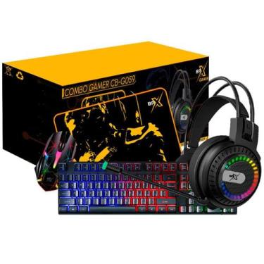 Imagem de Kit Gamer Ultimate Brx 4 Em 1 , Teclado, Headset, Mouse 1200