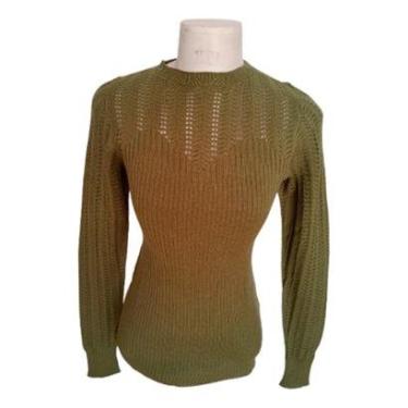 Imagem de Suéter Feminina Tricot Modal Premium Detalhes Gola E Manga-Feminino