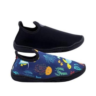 Imagem de Kit 2 pares Sapatilha  Infantil Náutica Praia para Natação-Unissex