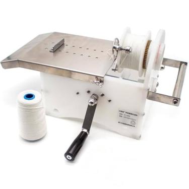 Imagem de WZYCLTT Máquina de ligação manual de salsicha comercial de aço inoxidável para enrolar à mão máquina de amarrar e amarrar salsicha manual