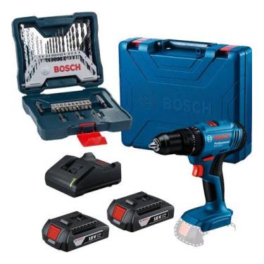 Imagem de Furadeira Parafusadeira Bosch Gsb 183 Li 2 Bat E Kit 33 Pcs
