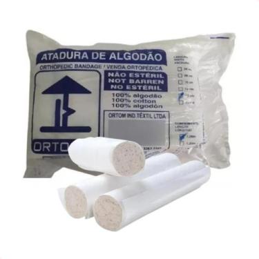 Imagem de Atadura Algodão Ortopédico Hospitalar 15 cm X 1m 60 Unidades - Ortofen