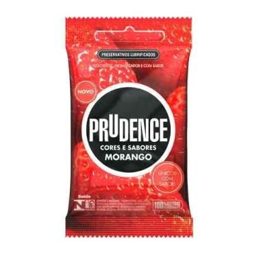 Imagem de Preservativo Prudence Cor Aroma e Sabor Morango 3 unidades
