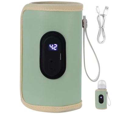 Imagem de Aquecedor de mamadeira portátil de 18 W, aquecimento rápido, aquecedor de mamadeiras, temperatura ajustável, USB para casa, família, viagem, verde, aquecedor portátil de mamadeiras