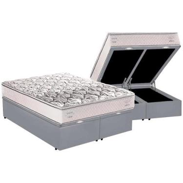Imagem de Cama Box Baú Casal Bipartida com Colchão Herval Ergoplus C1604 138x188