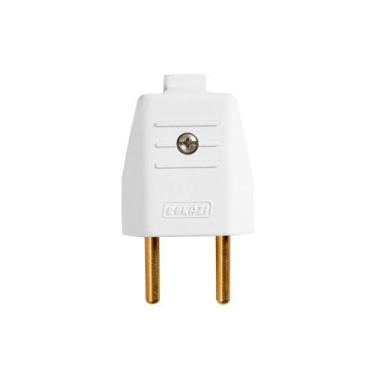 Imagem de Plugue Macho 2P 10A 250v Branco Romazi