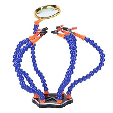 Imagem de Tabela de Soldagem de Alumínio, Estação de Solda Multi -função de Seis Jaw para a Máquina de Travessia de FPV, Suporta a Rotação de 360 ​​graus Com a Almofada Não -lampe