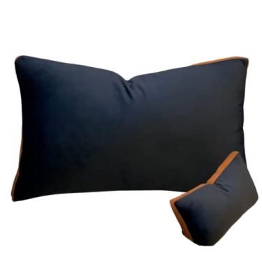 Imagem de Almofada Italian Design Preto & Cobre Retangular