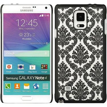 Imagem de Capa de borracha de cristal Dream Wireless para Samsung Galaxy Note 4 – Embalagem de varejo – Renda preta