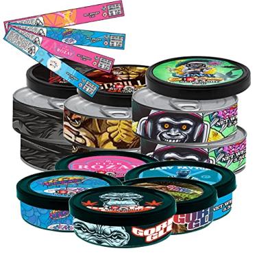 Imagem de Lata de lata Cali autovedante, latas de pressitina com tampa de anel e etiqueta, adesivos laterais, lata de atum - sem necessidade de ferramentas - 100 ml/3,5 g (20 conjuntos)