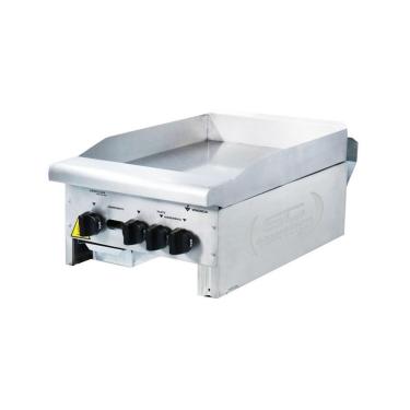 Imagem de Chapa Bifeteira Lanche Americana Lisa Inox Gás 45 Cm Cg45 - Venâncio