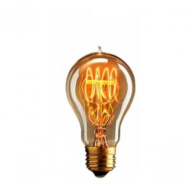 Imagem de Lâmpada Retro Vintage A19 Filamento Carbono Thomas Edson 40W Voltagem 220V