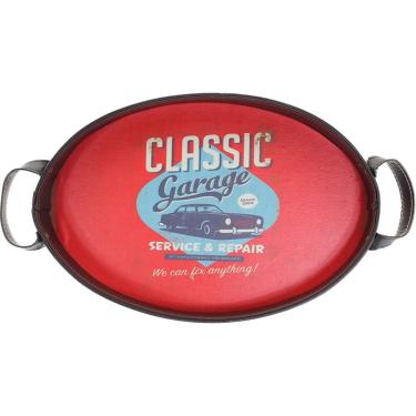 Imagem de Bandeja Média Oval Courino Classic Garagem 45cm