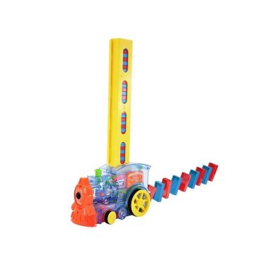 Imagem de Trem Empilha Dominó Divertido 80 Peças - Dm Toys