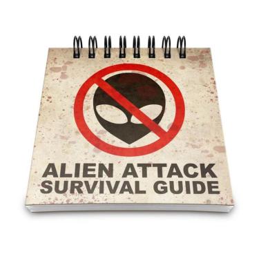Imagem de Bloco De Anotações Alien Attack Survival Guide