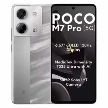 Imagem de Smartphone M7 Pro 5G 8gb RAM 256gb Dual SIM Tela 6.67 - Prata - Poco