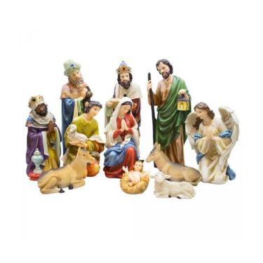 Imagem de Presépio 11 Peças 31 Cm Alt Todo Em Resina De Alta Qualidade - Taimes