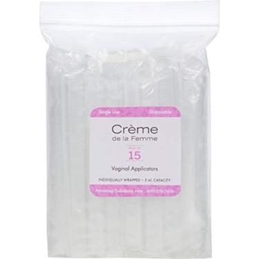 Imagem de Creme de la Femme Aplicadores Supositórios Vaginais - Pacote Com 15 Finos Hidratantes Femininos Em Creme, Embalados Individualmente, Tubos Lubrificantes E Descartáveis Uso Único Ponta Macia