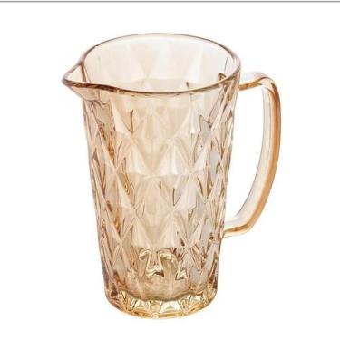 Imagem de Jarra Diamond em Vidro Âmbar ou Azul 1200ml - Gamma, Âmbar