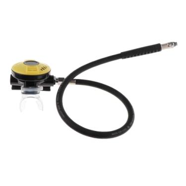 Imagem de UGPLM Regulador de mergulho autônomo de segundo estágio, acessórios de mergulho, snorkel profissional de mergulho, regulador de segundo estágio para, Amarelo