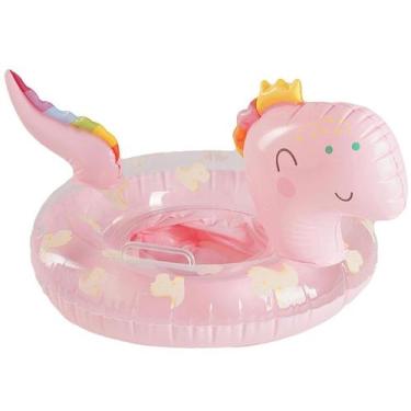 Imagem de Boia infantil com alças e assento de segurança Amigo Dino 70x62 - WELL