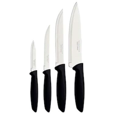 Imagem de Conjunto De Facas 4 Peças Tramontina Plenus Em Aço Inox E Polipropileno Preto