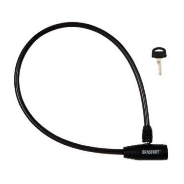 Imagem de Cadeado Bicicleta C/Chave 8Mmx60Cm 7016 Blister - BRASFORT