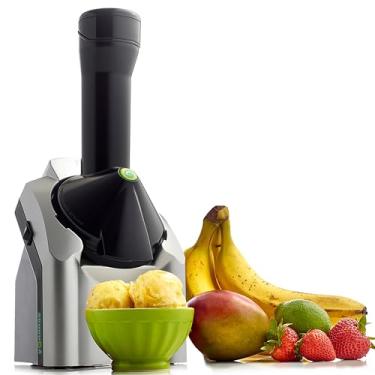 Imagem de Yonanas 902 Classic Vegan, Máquina de Servir Sorvete de Frutas Congeladas Sem Laticínios, Inclui 36 Receitas, 200 Watts, Prata