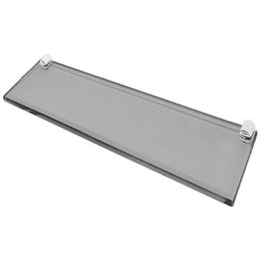 Imagem de Prateleira Em Vidro Fumê 10x60cm Com Suportes