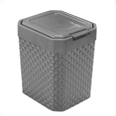 Imagem de Lixeira Rattan Arqplast 5L Tampa Click Label