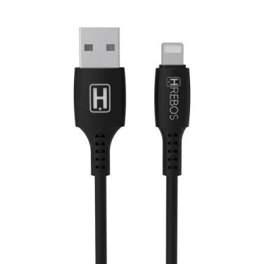 Imagem de Cabo Turbo USB Para Lightning 1 Metro Preto Hrebos HS-42