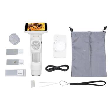 Imagem de Garosa LCD Microscópio Digital 2.8in Handheld USB Magnifier Portátil Evitar Shake Com Tela 8 Luzes LED PC View 1080P Vídeo para Adultos Crianças