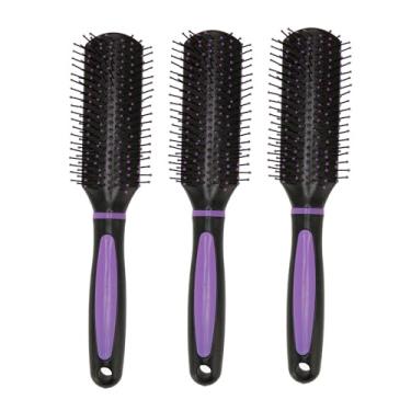 Imagem de Sonew Escova Modeladora de 9 Fileiras para Desembaraçar, Modelar, Definir Cachos Com Massagem No Couro Cabeludo, Aderência Confortável