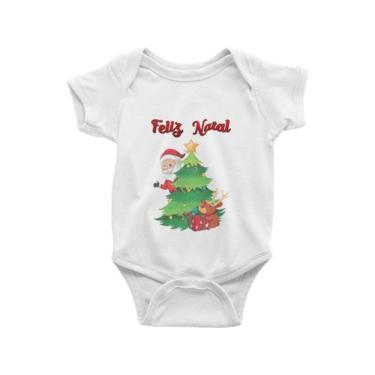 Imagem de Body Bebê Infantil Feliz Natal Branca - Del France, G