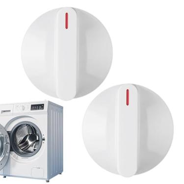 Imagem de KAKUPPA Pacote com 2 puxadores de secadora WH1X2721 compatíveis com máquina de secar elétrica Hotpoint GE AP2044893 123C7931 EA271094 PS271094, botão de temporizador seletor de lavadora para kit de