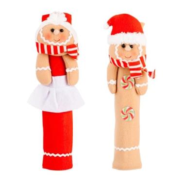 Imagem de DimyFew 2x para maçaneta de geladeira de Natal para maçaneta de porta de geladeira de Natal Protetor prático para freezer e utensílios domésticos