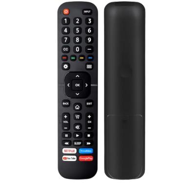 Imagem de Controle remoto de substituição para Hisense TV, controle remoto universal compatível com todas as Smart TVs Android Hisense 4K ULED HD UHD - sem necessidade de configuração