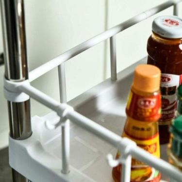 Imagem de Prateleira Multiuso 4 Andares com 2 Gavetas Branca - Globalmix