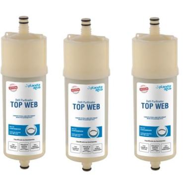 Imagem de KIT 3 Refil Filtro Top Web Purificadores Bliss e Hf By Hebe - Planeta 