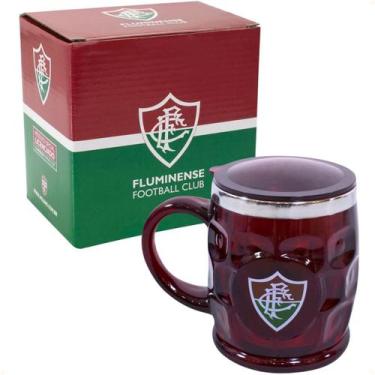 Imagem de Caneca Térmica com Tampa 500ml Fluminense Ref. QH021AZ6 - Mileno
