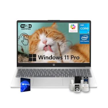 Imagem de HP Laptop empresarial, tela sensível ao toque de 15,6 polegadas, tela de 250 nits, com acessórios, Intel i3-1315U (até 4,5 GHz), Intel UHD Graphics, Copilot AI, Wi-Fi 6, Win 11 Pro, 32 GB RAM, SSD de