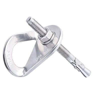 Imagem de AOKWIT Conjunto de ganchos de âncora 25KN, ganchos de âncora de escalada resistentes e parafuso de expansão de aço Piton seguro para escalada em rocha ponto fixo