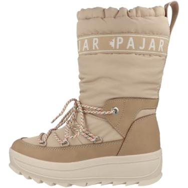 Imagem de PAJAR Botas de neve femininas Galaxy High Pull On Zip Up Impermeável Quente Inverno, Arena, 38