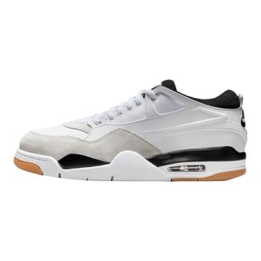 Imagem de Tênis masculino Air Jordan 4 RM (FQ7939-004, preto/branco), Branco/cinza neutro/marrom médio/preto, 44