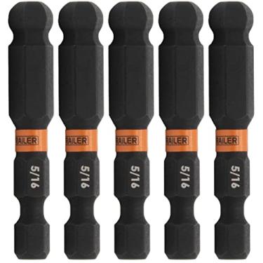 Imagem de Broca sextavada de ponta esférica de impacto de 5/16" - Brocas hexagonais de chave inglesa Railer Allen. Brocas sextavadas de aço S2 de liberação rápida de 1/4 de 5 cm 5/16" (pacote com 5)