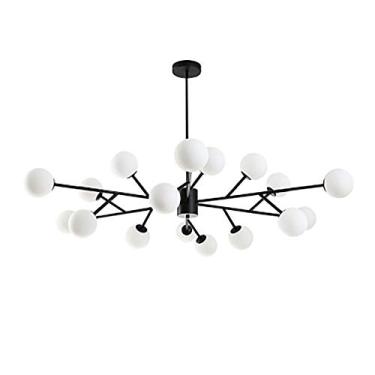 Imagem de Lustre G9 Sputnik Abajur Branco Luminárias de Teto Lustres de Metal Luminária Pendente Moderna Compatível com Sala de Jantar Cozinha Sala de Estar Quarto, Decoração Moderna