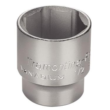 Imagem de Soquete Sextavado em Aço Cromo Vanádio 1.1/4" - Encaixe 1/2" Tramontin