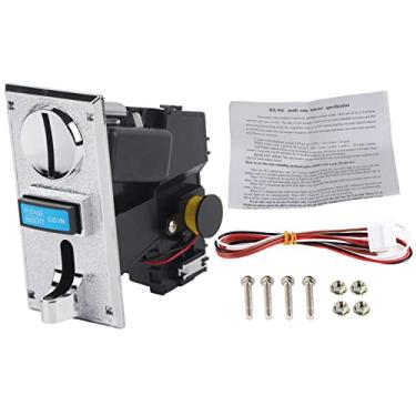 Imagem de GLOGLOW Distribuidor de Máquinas do Mecanismo de Jogo Aceitador de Moeda para o Mecanismo de Jogo de Alta Precisão - 6 Tipos de Peças para Máquinas, Dinheiro, Cadeiras de Massagem Anti -phishing Preto